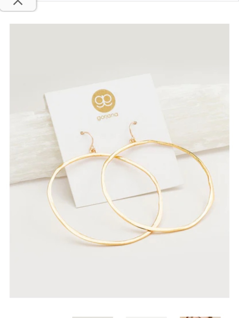 Gorjana G Ring Hoop Earrings in Gold